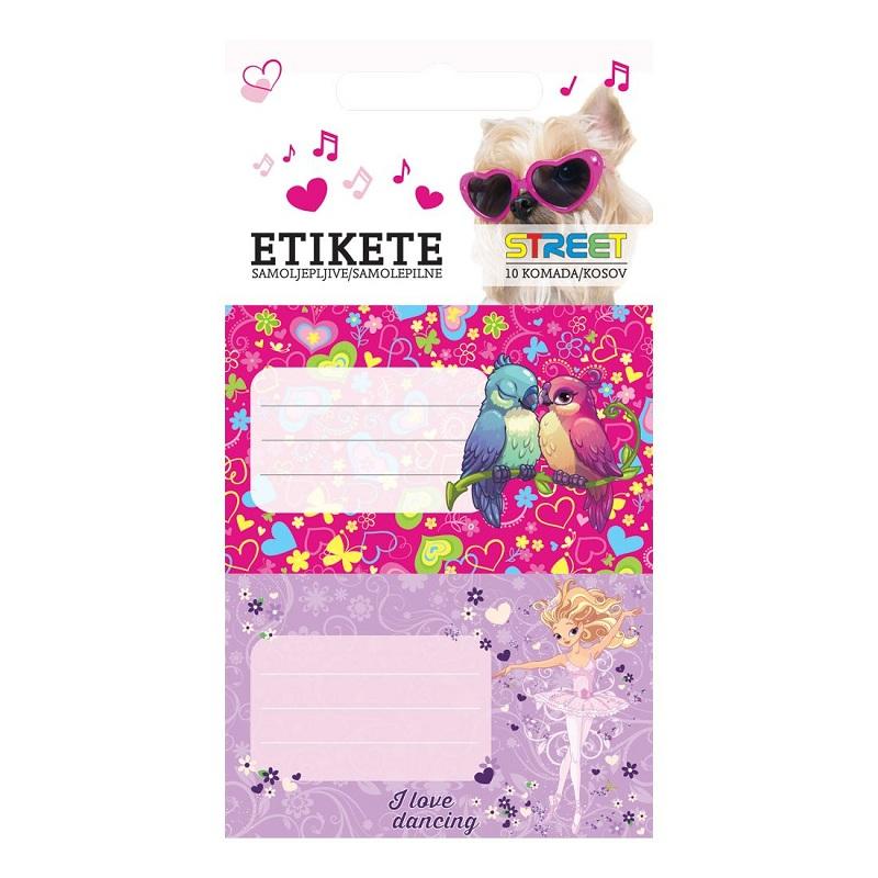 NALJEPNICE ZA SVESKE KIDS GIRLS